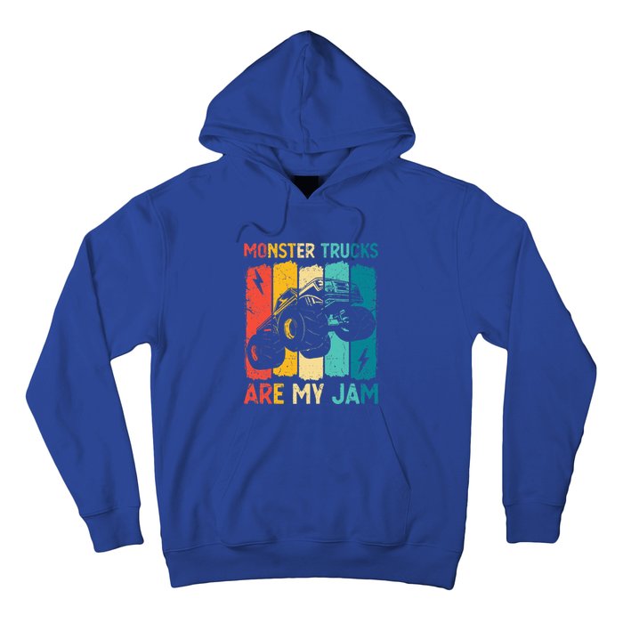 Monster Trucks Are My Jam Retro Vintage Monster Truck Hoodie