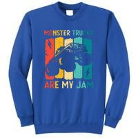 Monster Trucks Are My Jam Retro Vintage Monster Truck Sweatshirt