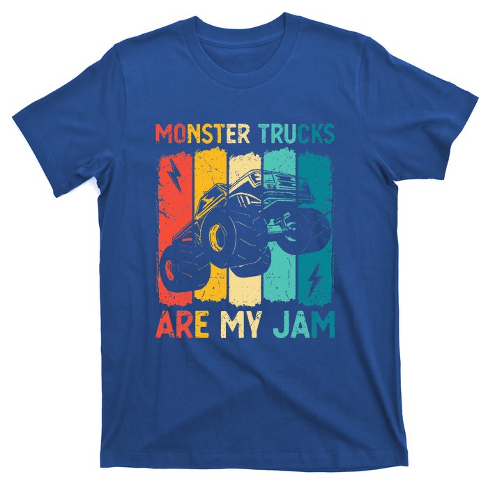 Monster Trucks Are My Jam Retro Vintage Monster Truck T-Shirt