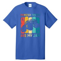 Monster Trucks Are My Jam Retro Vintage Monster Truck Tall T-Shirt