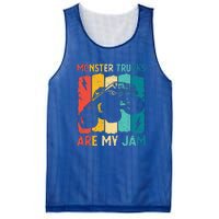 Monster Trucks Are My Jam Retro Vintage Monster Truck Mesh Reversible Basketball Jersey Tank