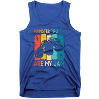 Monster Trucks Are My Jam Retro Vintage Monster Truck Tank Top