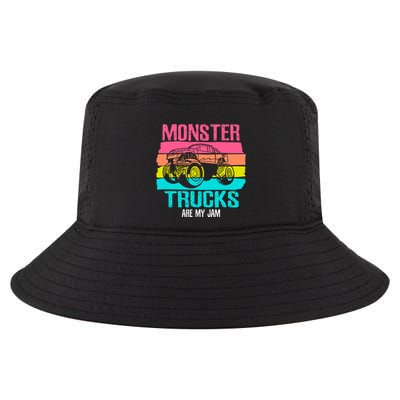 Monster Trucks Are My Jam Engines Truck Car Lovers Trucker Gift Cool Comfort Performance Bucket Hat