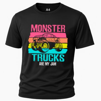Monster Trucks Are My Jam Engines Truck Car Lovers Trucker Gift Performance Shirt