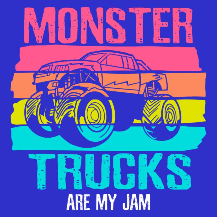 Monster Trucks Are My Jam Engines Truck Car Lovers Trucker Gift 16 in Basic Backpack