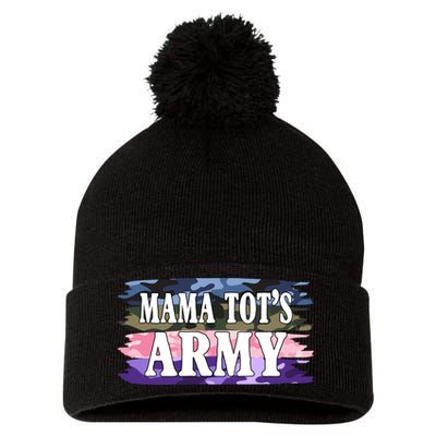 Mama Tots Army Pom Pom 12in Knit Beanie