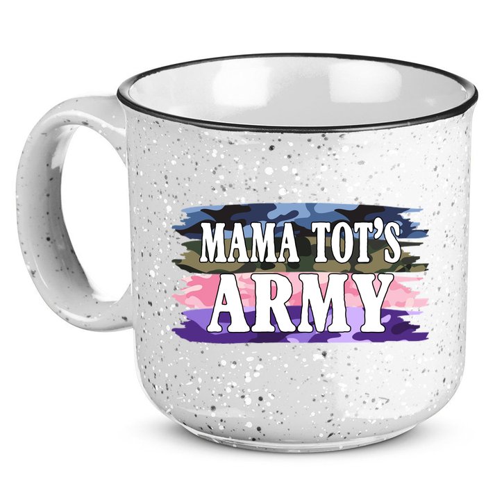 Mama Tots Army 15oz Campfire Ceramic Mug