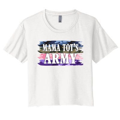 Mama Tots Army Women's Crop Top Tee