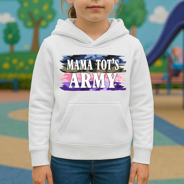 Mama Tots Army Kids Hoodie