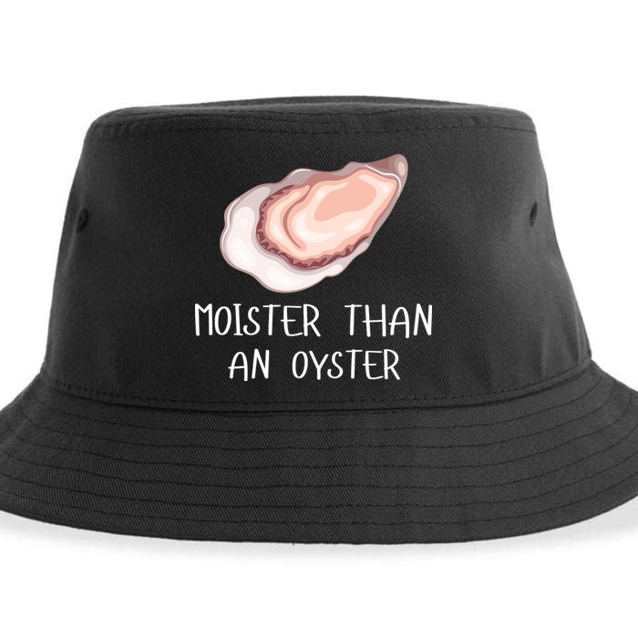 Moister Than An Oyster Shucking Funny Shellfish Shucker Sustainable Bucket Hat