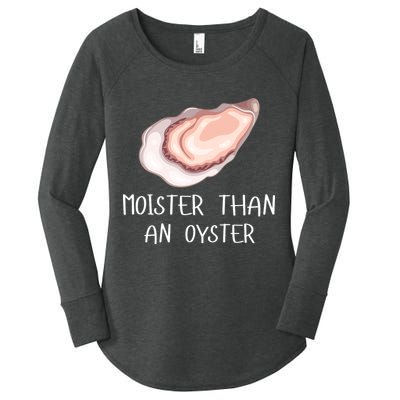 Moister Than An Oyster Shucking Funny Shellfish Shucker Women's Perfect Tri Tunic Long Sleeve Shirt