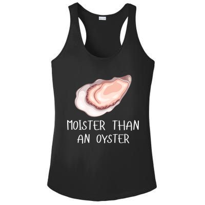 Moister Than An Oyster Shucking Funny Shellfish Shucker Ladies PosiCharge Competitor Racerback Tank