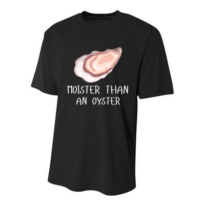 Moister Than An Oyster Shucking Funny Shellfish Shucker Youth Performance Sprint T-Shirt