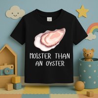 Moister Than An Oyster Shucking Funny Shellfish Shucker Toddler T-Shirt