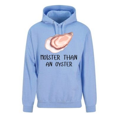 Moister Than An Oyster Shucking Funny Shellfish Shucker Unisex Surf Hoodie