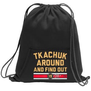 Matthew Tkachuk Around And Find Out Florida Hockey Sweatshirt Cinch Pack Bag