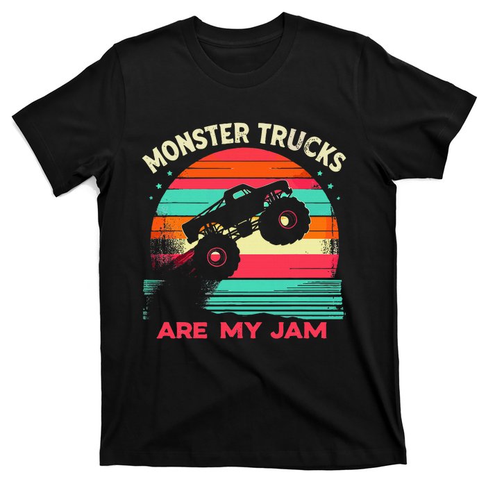 Monster Trucks Are My Jam Sunset T-Shirt