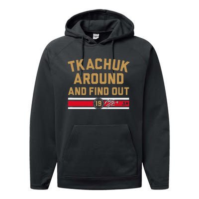 Tkachuk Around and Find Out Florida Hockey Performance Fleece Hoodie