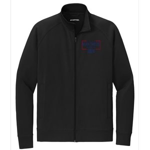 Mean Tweets And Cheap Gas 2024 President Donald Trump Stretch Full-Zip Cadet Jacket