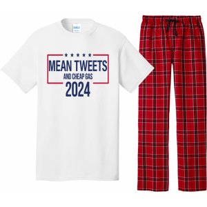 Mean Tweets And Cheap Gas 2024 President Donald Trump Pajama Set