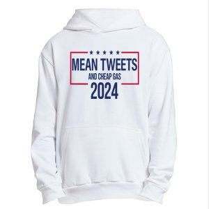 Mean Tweets And Cheap Gas 2024 President Donald Trump Urban Pullover Hoodie