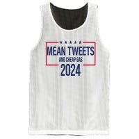 Mean Tweets And Cheap Gas 2024 President Donald Trump Mesh Reversible Basketball Jersey Tank