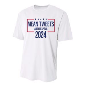 Mean Tweets And Cheap Gas 2024 President Donald Trump Performance Sprint T-Shirt