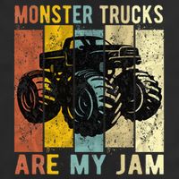 Monster Trucks Are My Jam Vintage Retro Monster Truck Hat