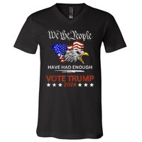 Mean Tweets And Cheap Gas 2024 Support Trump Election V-Neck T-Shirt