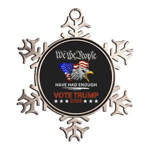 Mean Tweets And Cheap Gas 2024 Support Trump Election Metallic Star Ornament