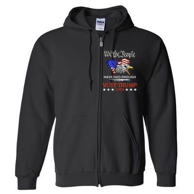 Mean Tweets And Cheap Gas 2024 Support Trump Election Full Zip Hoodie