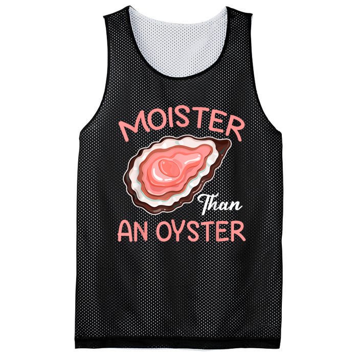 Moister Than An Oyster Funny Shucking Mesh Reversible Basketball Jersey Tank