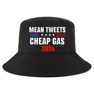 Mean Tweets And Cheap Gas Funny 2024 Pro Trump Cool Comfort Performance Bucket Hat