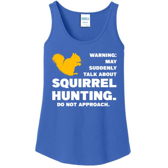 May Talk About Squirrel Hunting Squirrel Hunting Gift Ladies Essential Tank