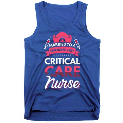 Married To A Critical Care Nurse Gift Tank Top