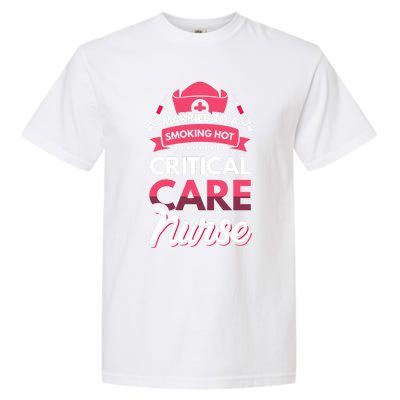 Married To A Critical Care Nurse Gift Garment-Dyed Heavyweight T-Shirt