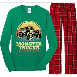 Monster Truck Are My Jam For Monster Truck Lovers Long Sleeve Pajama Set