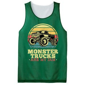 Monster Truck Are My Jam For Monster Truck Lovers Mesh Reversible Basketball Jersey Tank