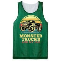 Monster Truck Are My Jam For Monster Truck Lovers Mesh Reversible Basketball Jersey Tank