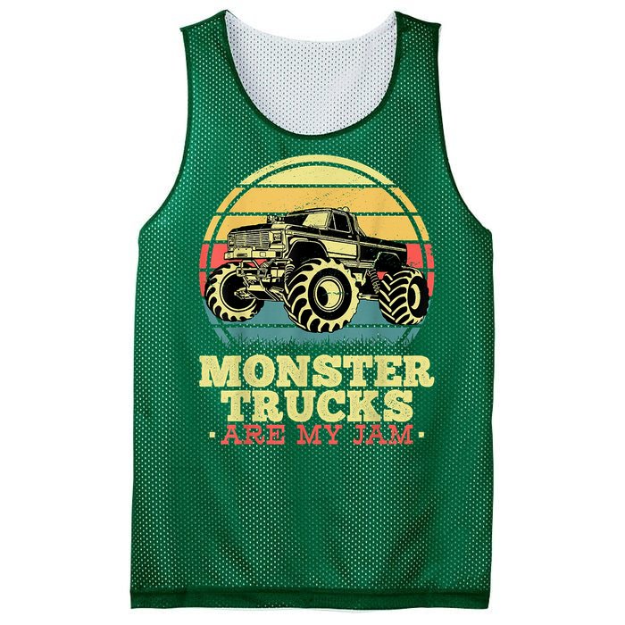 Monster Truck Are My Jam For Monster Truck Lovers Mesh Reversible Basketball Jersey Tank