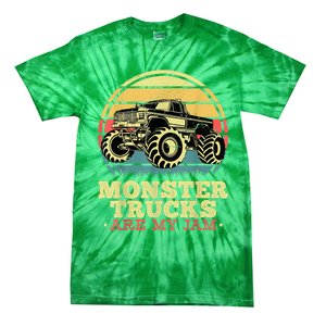 Monster Truck Are My Jam For Monster Truck Lovers Tie-Dye T-Shirt