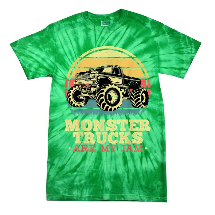 Monster Truck Are My Jam For Monster Truck Lovers Tie-Dye T-Shirt