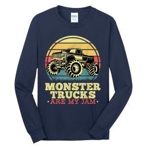 Monster Truck Are My Jam For Monster Truck Lovers Tall Long Sleeve T-Shirt