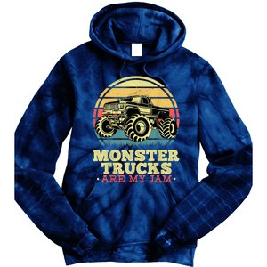 Monster Truck Are My Jam For Monster Truck Lovers Tie Dye Hoodie