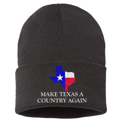 Make Texas A Country Again Texas Secede Texas Exit Texit Sustainable Knit Beanie