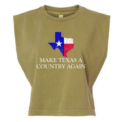 Make Texas A Country Again Texas Secede Texas Exit Texit Garment-Dyed Women's Muscle Tee