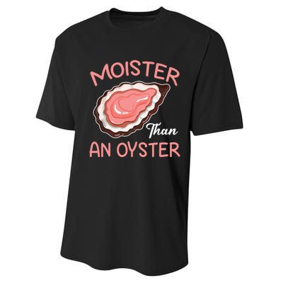 Moister Than An Oyster Funny Shucking Performance Sprint T-Shirt