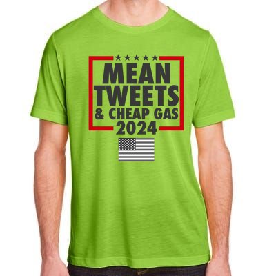 Mean Tweets And Cheap Gas Trump 2024 Adult ChromaSoft Performance T-Shirt