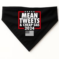Mean Tweets And Cheap Gas Trump 2024 USA-Made Doggie Bandana