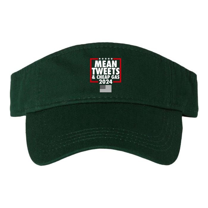 Mean Tweets And Cheap Gas Trump 2024 Valucap Bio-Washed Visor